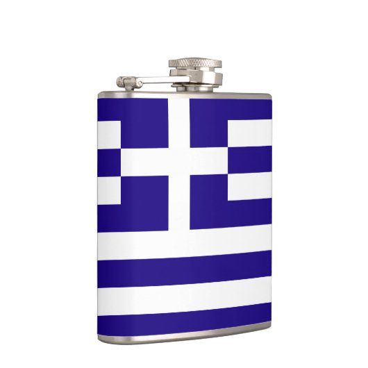 Griechenland-Flagge Flachmann (Rechts)