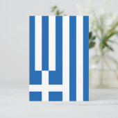 Griechenland-Flagge Flat Dankeschön-Karte Dankeskarte (Stehend Vorderseite)