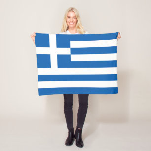 Griechenland-Flagge Fleecedecke