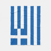 Griechenland-Flagge Fleecedecke (Vorderseite)