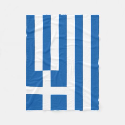 Griechenland-Flagge Fleecedecke (Vorderseite)