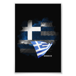 Griechenland-Flagge Fotodruck