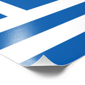Griechenland-Flagge Fotodruck (Ecke)