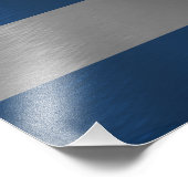 Griechenland-Flagge Fotodruck (Ecke)