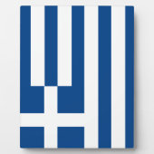 Griechenland-Flagge Fotoplatte (Vorderseite)