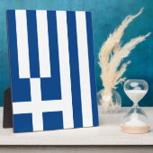Griechenland-Flagge Fotoplatte (Seite)