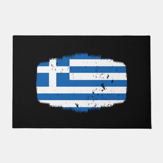 Griechenland-Flagge Fußmatte (Vorderseite)