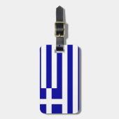Griechenland-Flagge Gepäckanhänger (Vorderseite vertikal)