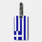 Griechenland-Flagge Gepäckanhänger (Rückseite vertikal)