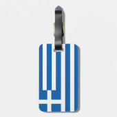 Griechenland-Flagge Gepäckanhänger (Rückseite vertikal)