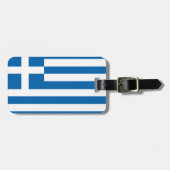 Griechenland-Flagge Gepäckanhänger (Vorderseite horizontal)