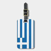 Griechenland-Flagge Gepäckanhänger (Vorderseite vertikal)