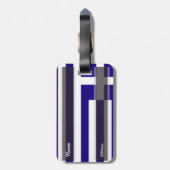 Griechenland-Flagge Gepäckanhänger (Rückseite vertikal)