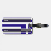 Griechenland-Flagge Gepäckanhänger (Rückseite horizontal)