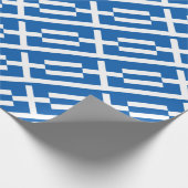 Griechenland-Flagge Geschenkpapier (Ecke)