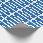 Griechenland-Flagge Geschenkpapier (Ecke)