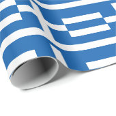 Griechenland-Flagge Geschenkpapier (Rolleneckpunkt)