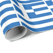 Griechenland-Flagge Geschenkpapier (Rolleneckpunkt)
