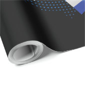 Griechenland-Flagge Geschenkpapier (Rolleneckpunkt)