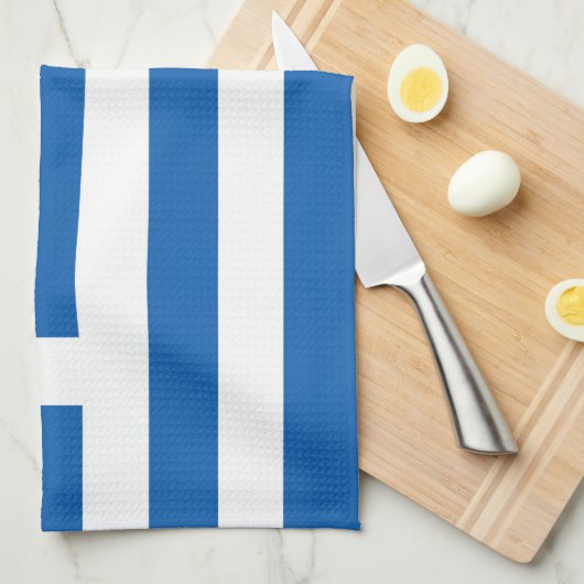 Griechenland-Flagge Geschirrtuch (Viertel Falte)