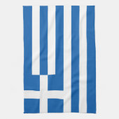 Griechenland-Flagge Geschirrtuch (Vertikal)