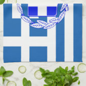 Griechenland-Flagge Geschirrtuch (Gefaltet)