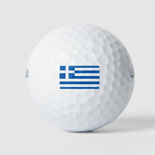 Griechenland-Flagge Golfball (Vorderseite)