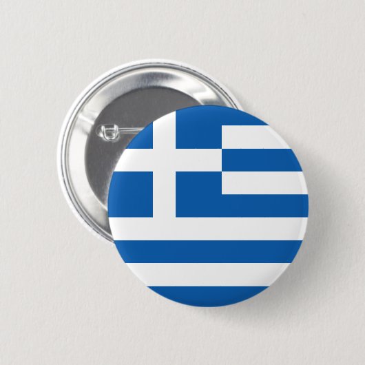Griechenland Flagge GR Button (Vorne & Hinten)