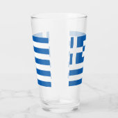 Griechenland Flagge Griechisches Patriotikum Glas (Rechts)