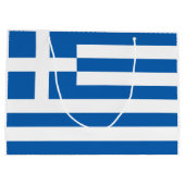 Griechenland-Flagge Große Geschenktüte (Rückseite)