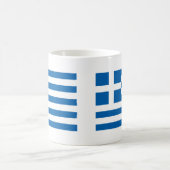 Griechenland-Flagge Kaffeetasse (Mittel)
