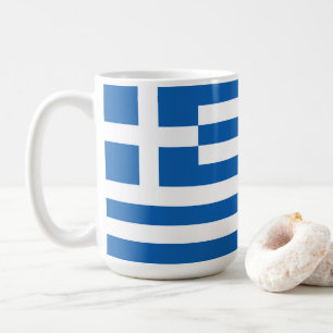 Griechenland-Flagge Kaffeetasse