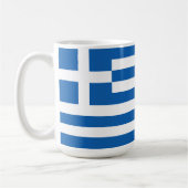 Griechenland-Flagge Kaffeetasse (Links)