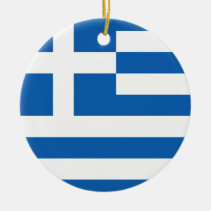 Griechenland-Flagge Keramik Ornament
