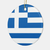 Griechenland-Flagge Keramik Ornament (Links)
