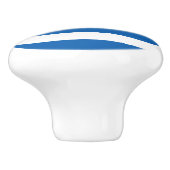 Griechenland-Flagge Keramikknauf (Seitenansicht)