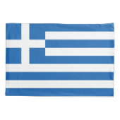 Griechenland-Flagge Kissenbezug (Rückseite)