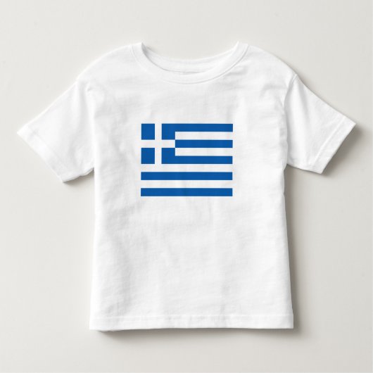 Griechenland-Flagge Kleinkind T-shirt (Vorderseite)