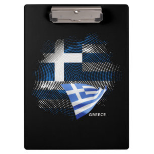 Griechenland-Flagge Klemmbrett