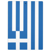 Griechenland-Flagge Klemmbrett (Rückseite)