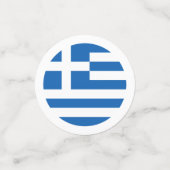 Griechenland-Flagge Konfetti (Klein Vorderseite)
