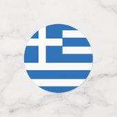 Griechenland-Flagge Konfetti (Klein Vorderseite)