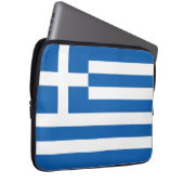 Griechenland-Flagge Laptopschutzhülle (Vorne Rechts)