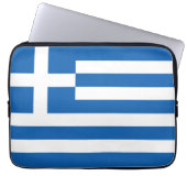 Griechenland-Flagge Laptopschutzhülle (Vorderseite)