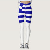Griechenland-Flagge Leggings (Vorderseite)