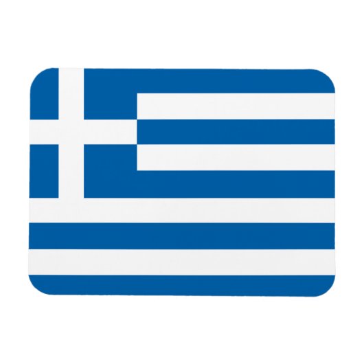 Griechenland-Flagge Magnet (Horizontal)