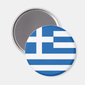 Griechenland-Flagge Magnet (Vorderseite/Rückseite)
