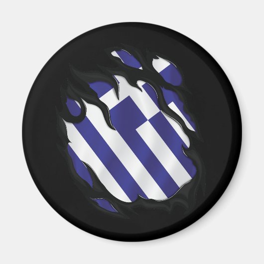 Griechenland-Flagge Magnet (Vorne)