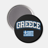 Griechenland-Flagge Magnet (Vorderseite/Rückseite)
