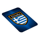 Griechenland-Flagge Magnet (Rechte Seite)